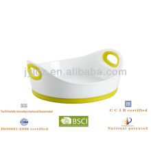 round baker with silicone handles, smal size, ceramic lasagne dish